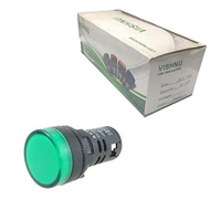Vishnu VISHNU 240V LED Panel Indicator (22.5mm, Green) - 22.5mm, Green, NA